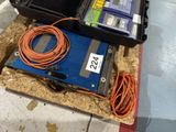 a box that has some wires in it on a pallet
