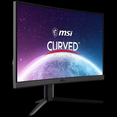 un écran d'ordinateur sur lequel figure le logo « MSI Curved Gaming »