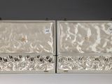 pair of silver plated serving utensils in a case