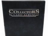 a black album with a silver logo on it
