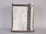 a picture of a small book with a map on it