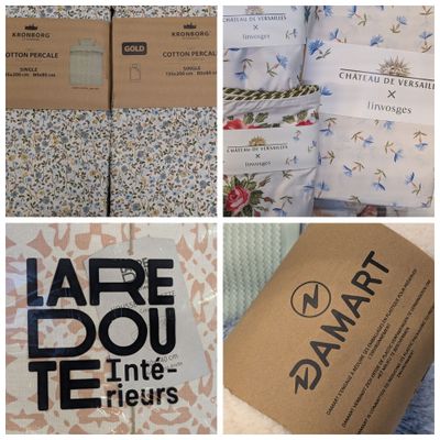 plusieurs photos montrant tout un tas d'objets divers posés sur une table