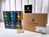 a box of coffee that is sitting on a table