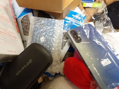 a pile of stuff that is sitting on the floor