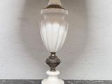 an image of a lamp that is on a table