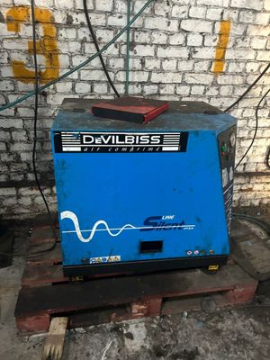 Compresseur 2010 DEVILBISS S LINE SILENT et citerne laquée bleu