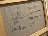a picture of a picture of some writing on a board