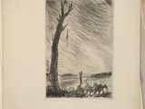 a picture of a drawing of a man on a horse drawn by a man