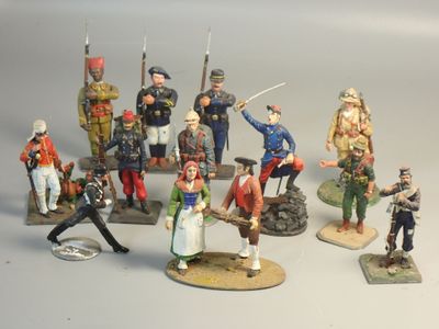 Figurines d'artistes - Divers - Empire 54 mm, réunion de 13 …