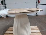 a picture of a table made out of plywood pallets