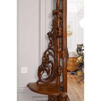 SPECTACULAIRE MEUBLE ART NOUVEAU formant jardinière en noyer… (photo 5)