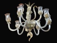 MURANO.important Lustre en cristal. (photo 5)