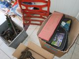 many boxes of items that are sitting on the floor