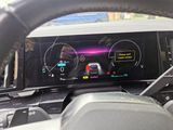 a car dashboard with a digital display on it
