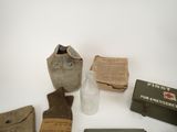 several items that are sitting on top of a white table