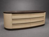 an image of a wooden dresser with a brown top