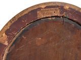 a close up of a wooden barrel with rust on it