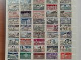 a picture of a picture of a wall with stamps on it