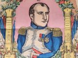 portrait of a man in a military uniform with a wreath around his neck