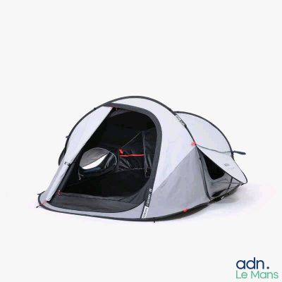 a tent that is set up on the ground