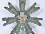 a metal object that looks like a snowflake