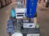 a box full of assorted items in a warehouse
