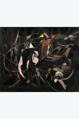an image of a painting of a woman surrounded by other people