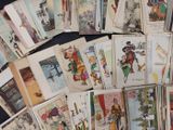 a lot of cards that are on a table