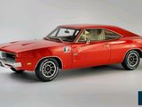 an image of a red muscle car on a white background
