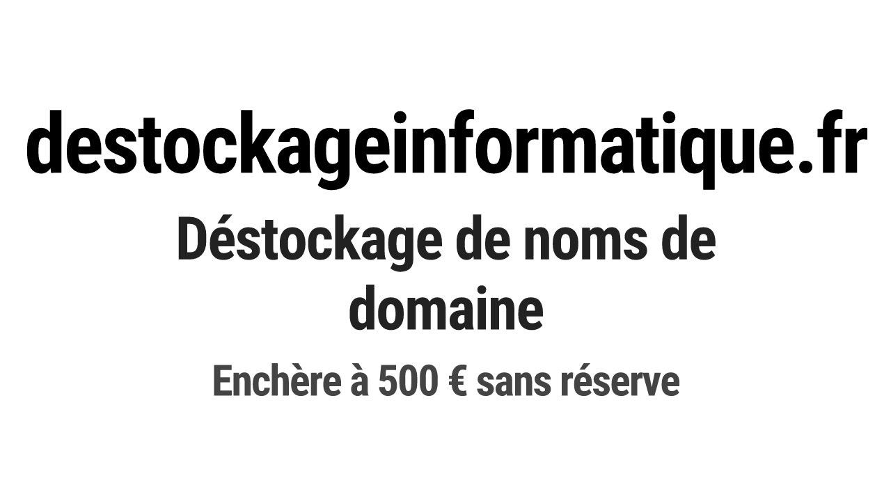 Destockage & Invendus