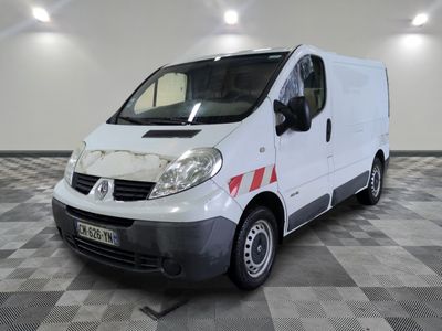 a picture of a white van parked on a checkered floor