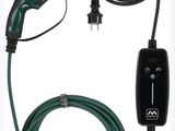 une image représentant un chargeur électrique auquel est raccordé un cordon d'alimentation