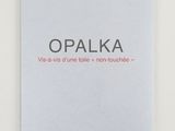 a white book with the words opalka written on it