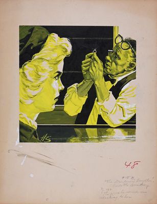 une image représentant un tableau où un homme et une femme se tiennent la main