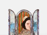 une image d'une peinture représentant une femme avec une couronne sur la tête