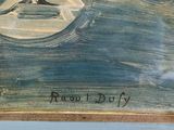 an oil painting of a man on a surfboard in the ocean