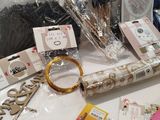 many items that are sitting on a table together