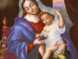 an image of a painting of a woman holding a child