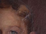 painting of a young boy in a white shirt and tie