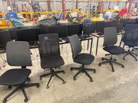 17 CHAISES DE BUREAU SUR ROULETTES (DIVERS MODÈLES), Heure d… (photo 2)