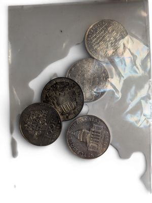 5 Pièces de 100 Fr , argent - Photo 1