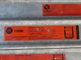 three different types of combi labels on the side of a metal container