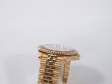 an image of a close up of a watch on a white surface