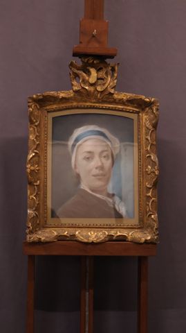 École Française « portrait ». Pastel. Non signé. 36x28 à vue. Jol...