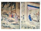 deux photos d'un tableau représentant une femme et un homme