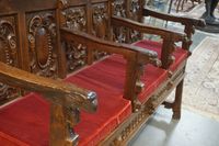 magnifique banc de couvent du XVIIIe siècle - chêne - style … (photo 3)