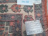 a close up of a rug with a price tag on it