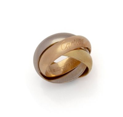 a close up of a ring on a white surface