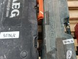 two suitcases that are sitting on a pallet