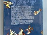 the back cover of a book with an image of a fish and other animals